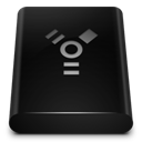 Black Drive Firewire icon